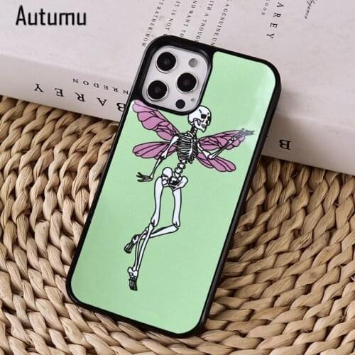 Skeleton fairy Phone Case Cover for iPhone 12 mini X XS XR 11 Pro Max SE 2020 5 6S 7 8 Plus Samsung Galaxy S8 S9 S10 S20 S21