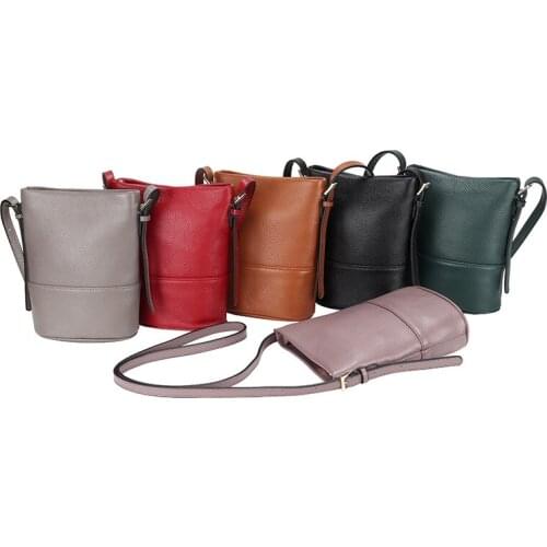 Designers Women Messenger Bags Females Bucket Bag Genuine Leather Crossbody Shoulder Bag Handbag Satchel