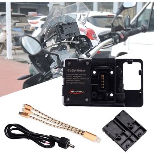 For Benelli TRK502 TRK502X 2016-2020 2017 2018 2019 Motorcycle USB Charger Mobile Phone Holder Stand Bracket