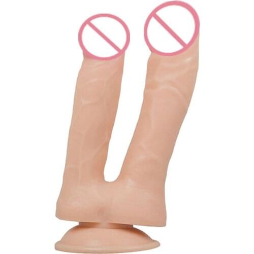 Double Headed Big Long Dildos Anal Penis Lesbian Vaginal Dual Ended Dildos Dick With Strong Cup Sex Toys for Women Gay Lesbian