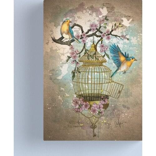 Book Flowers Butterfly Modular Tree Wall Cute Art Canvas Paintings Pictures Prints Poster Home Decor For Living Room Framework