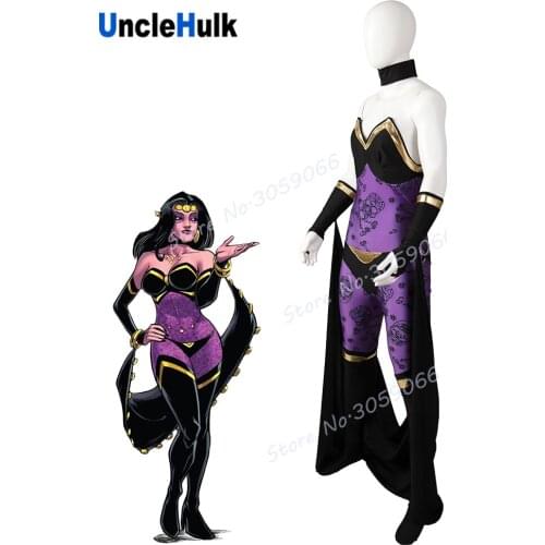 Shiklah Spandex Cosplay Suit with Cloak | UncleHulk