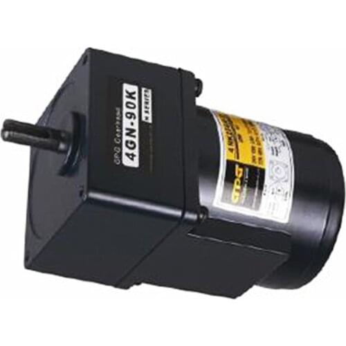 Small 80mm size single phase ac 220v 25w gear motor with 1:15 gear reducer box