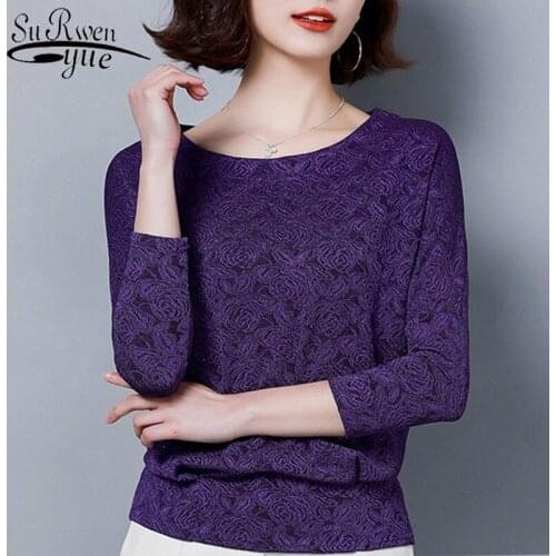 Fashion womens tops and blouses long sleeve women shirts solid plus size women tops office work wear causal female blusa 2205 50