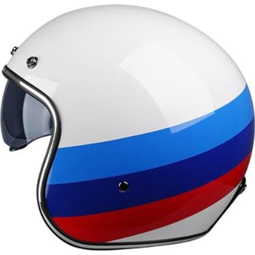 DOT Approved Scooter Jet Helmet Retro Inner Sun Visor Motorcycle Helmet Half Open Face Men Women Casco Pare Moto Cascos Para