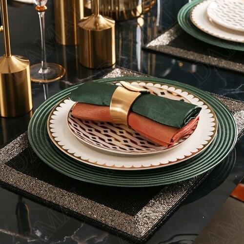 European Ceramics Plate Set Western Steak Pasta Dish Home Dining Table Main Course Vegetable Salad Plates Kitchen Tableware