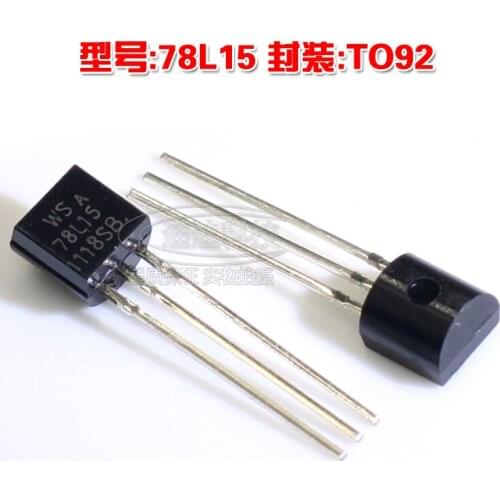 New 78L15 TO-92 three terminal regulator output 15V 100mA WS78L15 TO92 line