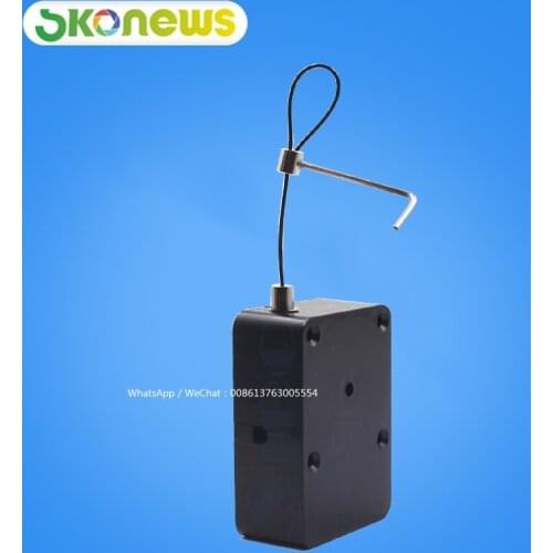 50 pcs 3 meters long Plastic Retractable cable Pull Box anti-theft Display Merchandise Recoiler for retail product positioning