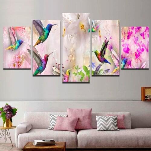 Plant flowers and animals painting bird print high definition pictures nordic decoration home wall pictures for living room