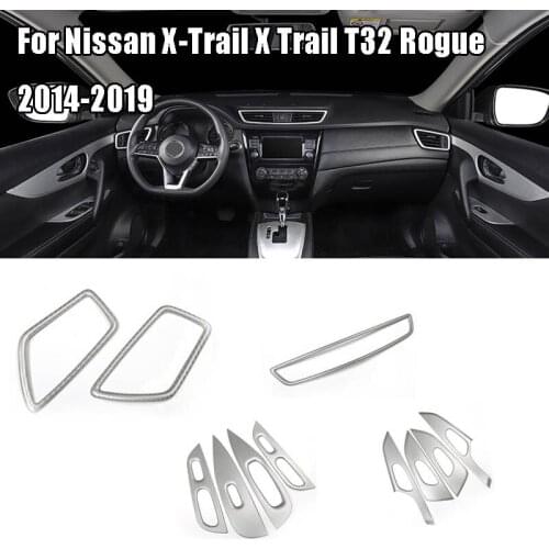 Car styling Aluminum alloy accessories Modified For Nissan X-Trail X Trail T32 Rogue 2014-2019 Car dashboard modified