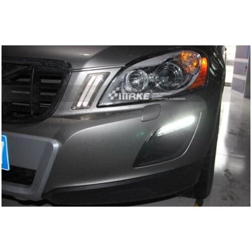 LED DRL Daytime Running Light Fog Lamp Cover 2pcs for VOLVO XC60 2010-2011 2012