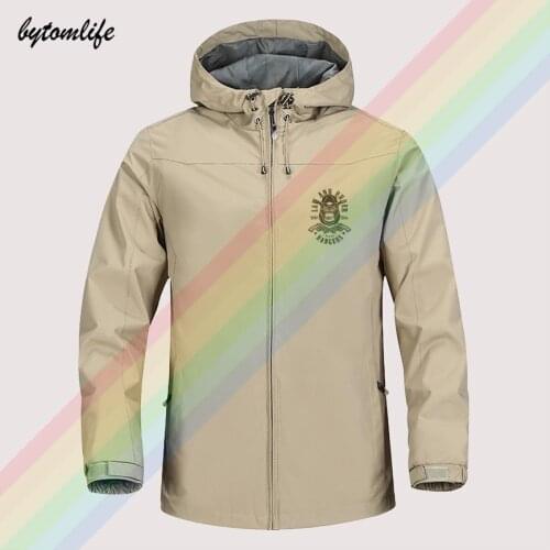 Law And Order Rangers Gorilla Autumn Winter Sailing Hiking Outdoor Hooded Windproof Jacket Men Top Quality Soft Asian Size