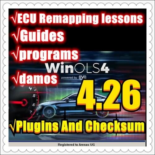 WinOLS 4.26 With 66 Plugins And Checksum+ECU Remapping lessons +Guides + programs +damos