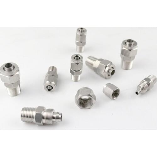 1/8" 1/4" 3/8" BSPP Male x 6/8/10/12mm OD PU Tube Air Pneumatic Quick Coupler Fast Twist Hose Stainless 304 Connectors Fitting