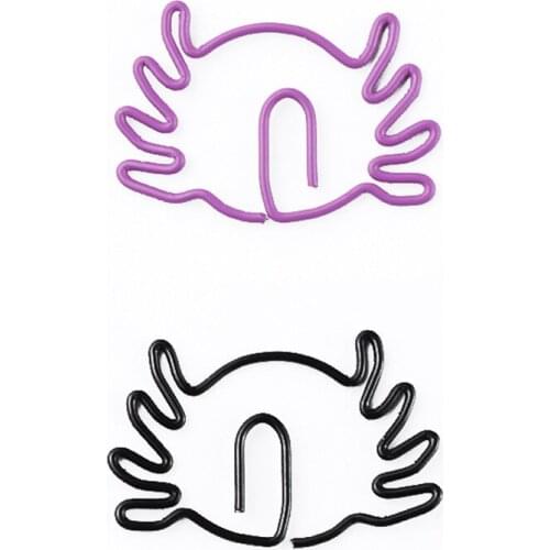 10pcs Creative Special-shaped Paperclip Cartoon Animal Paper Clip Spider Shape Memo Clips Bookmark Office Binding Fun Stationery