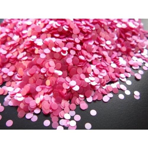 2mm Matte Pink Solvent Resistant Nail Dot Sequins