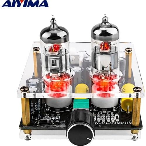 AIYIMA Mini 6J3 Tube Preamplifier Amplifier Board Fever Vacuum Tube Preamp Bile Buffer AMP Home Sound Theatre Diy