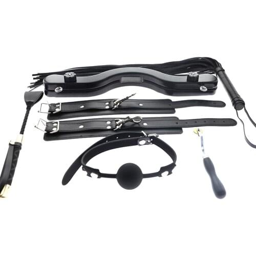 BDSM CBT Cock & Ball Torture Male Slave Gay Kits Ball Stretcher Gag Flirting Open Mouth Spiked Roller Whip Abnormal Sex Toys