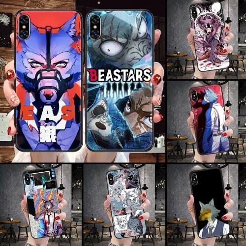 BEASTARS Anime Phone Case For iphone 5 5S SE 2 6 6S 7 8 11 12 Mini Plus X XS XR Pro Max black pretty shell 3D cell cover trend
