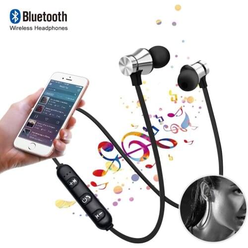 Wireless Bluetooth Earphone Headphones Sport Bluetooth Headset Earbuds Magnetic Earpiece with Microphone for phone