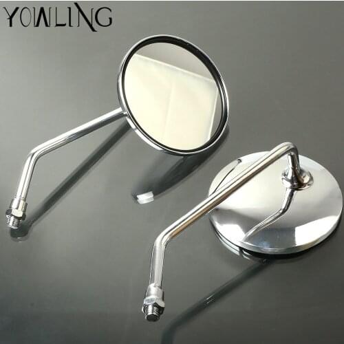 Motorcycle Side Mirrors Motorcycle Rearview Rear View Side Mirrors For YAMAHA XT600 XZ550 xs650 XS750 DT125R XS400SE XV1000