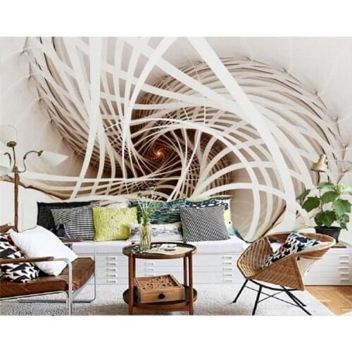 Custom large murals white abstract painting wallpapers 3d stereoscopic wall paper for living room bedroom wall art home decor