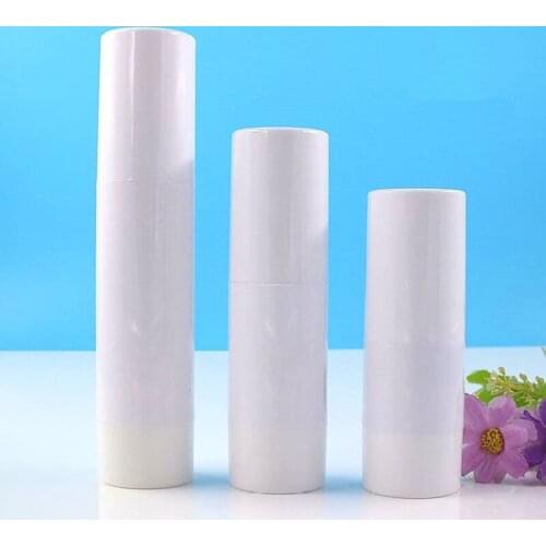 50ml airless bottle white pump lid /bottom white body for lotion/emulsion/foundation/essence/oil/serum Cosmetic Container