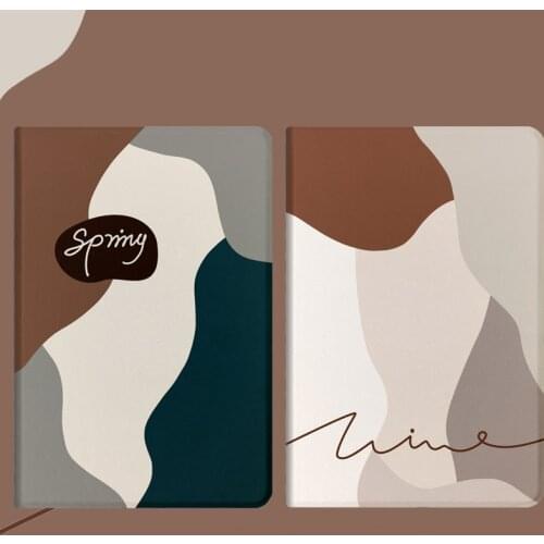 For iPad Mini 12345 Artistic Colors Cases For iPad Pro 10.5/10.9/11.0'' Smart Stand PU Leather Covers For iPad 23456 Air 1/2/3/4