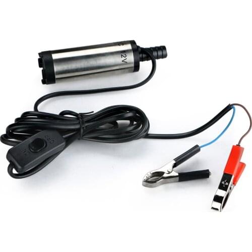 DC 12V 38mm Electric Submersible Pump Diameter Diesel Fuel Water Oil Diesel Transfer Pump Refueling Car Camping fishing Portable