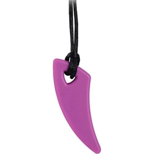 Baby Chew Necklace Food Grade Silicone Sensory Chewable Toy For Kids Baby Autism C6UF