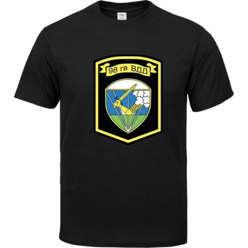 Russian army 98th Airborne Division Men T Shirt cotton T-shirts Mens V neck Man T-shirt For Male Tshirts XS-3XL