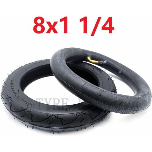 8X1 1/4 Scooter Tyre & Inner Tube Set 8*1 1/4 Pneumatic Wheel Tire Suits Bike Electric / Gas Scooter Parts