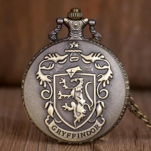 Fashion Design Quartz Pocket Watch Classic Roman Numbers Retro Bronze Pendant Gift for Men Women Children with Necklace Chain