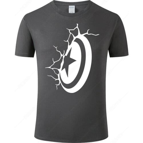 2021 Captain America T Shirt Men Summer Cotton Short Sleeve Print T-Shirt Fashion Casual Tee Cool Tops Unisex Clothes J75