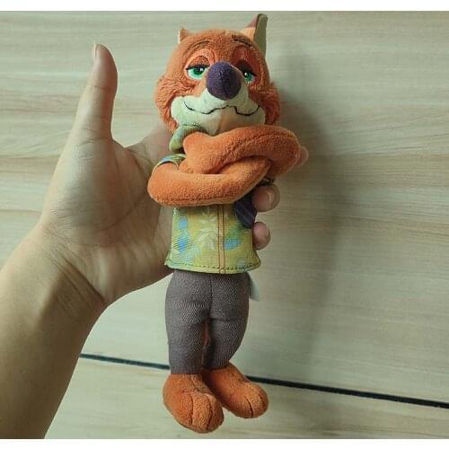 Authentic Disney Zootopia Movie NICK WILDE FOX Doll Keychain Bag Plush Toy