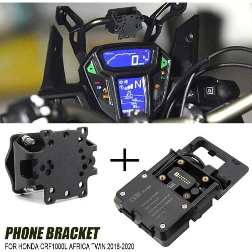 Motorcycle Front Phone Stand Holder Smartphone Phone GPS Navigaton Plate Bracket For HONDA CRF 1000L Africa Twin crf 1000l 2018