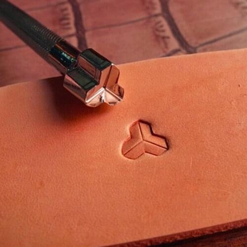 Advanced steel Geometric border pattern Hand-work unique design leather working tools carving punches stamp craft tools
