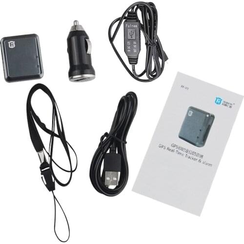 RF-V8 Portable GPS Tracker Cars Kids Locator Security Positioning System Micro GPS Tracker Real Time Google Map Free APP Track