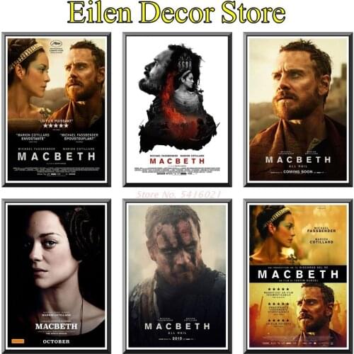 Macbeth Movie Poster Movie Poster Art Print Wall Picture Posters & Prints Home Decal Funny Vintage Retro Poster 42X30cm