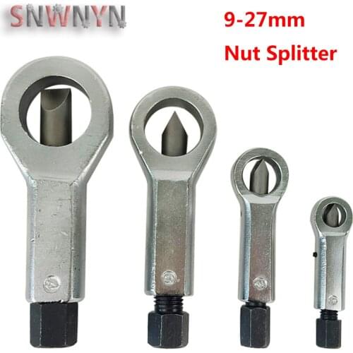 1PCS 9-27mm Break Damaged Nuts Splitter Cracker Remover Rust Nut Manual Remover Extractor Tools Hand Tool
