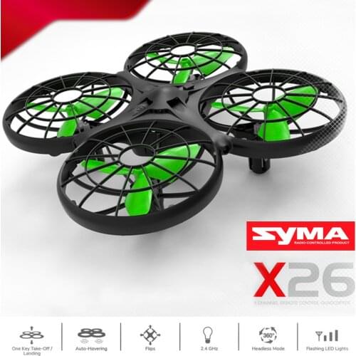 Syma X26 mini drone with infrared obstacle avoidance sensors. Toys remote control aircraft. Toys for Children Kids Toy