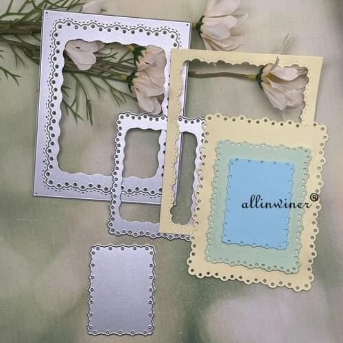 Irregular hole photo frame Metal Cutting Dies Stencils For DIY Scrapbooking Decorative Embossing Handcraft Die Cutting Template