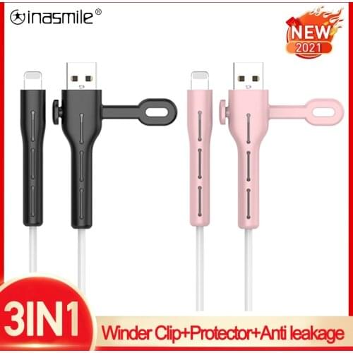 Cable Winder Clip For Huawei Xiaomi Data Cable holder Ties Charging Data Protector USB Charger Cord management cable organizer