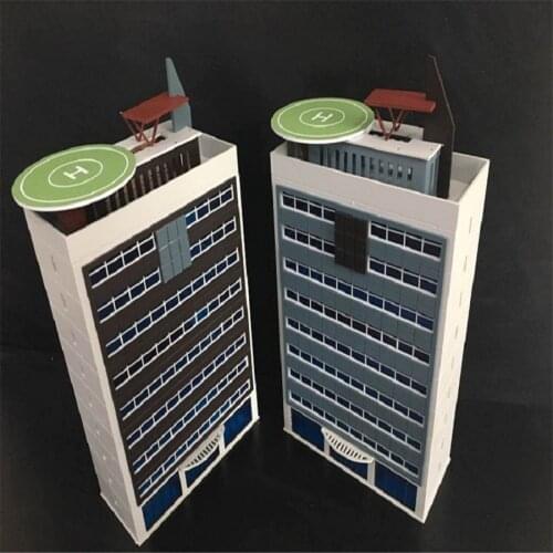 1/144 150 Police Building Building Train Scene Model Multifunctional Scene Plastic Assembly Model