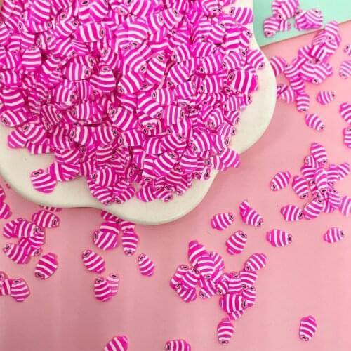 100g Cute Fish Slices Polymer Hot Clay Sprinkles for Slime Filling Accessories DIY Nail Art Decoration Resin Epoxy Filler Craft