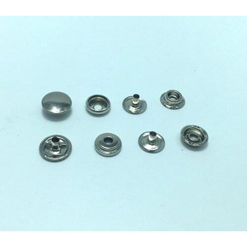 15mm Silver Snap fastener Press stud Sewing Leather craft Clothes
