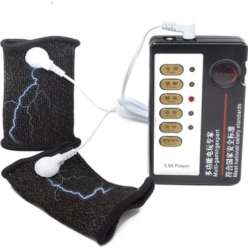 2021 New Electric Shock Penis Sleeve For Male Cock Ring Electro Massager Intimate Goods E-stim Member Rings Electrical Sex Toys