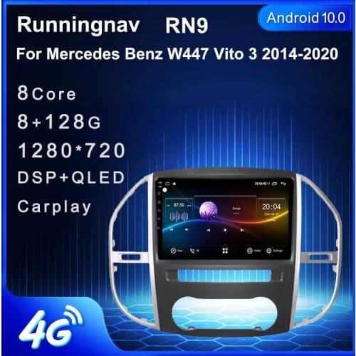 Android 10.1/9/8 4G LTE Runningnav For Mercedes Benz Vito 3 2014 - 2020 Car Radio Multimedia Video Player Navigation GPS