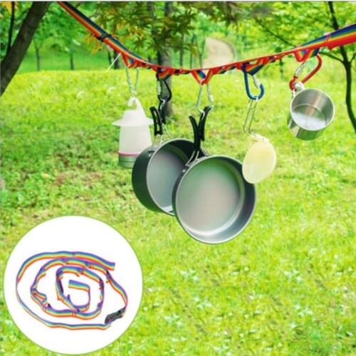 Colorful Rainbow Camping Tent Hang Lanyard Rope Cord House Garden Hiking Supplies Outdoor Camping Tent Accessories