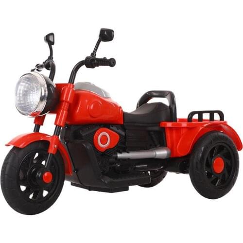 Childrens Electric Motorcycles Can Sit On Peoples Loads, Music Lights, Tricycles With Bucket, 2-6-year-old Baby Charging Toys